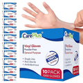 CARE PLUS Vinyl Gloves Clear Small Size 1000 Count | Heavy Duty, Non-Sterile, Powder-Free, Latex-Free Rubber | Food Prep, Kitchen & Cleaning Gloves, Ideal for Professional Use
