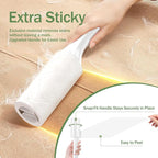 Lint Roller 3 Pack for Pet Hair & Clothes, Portable Sticky Lint Rollers with Ergonomic Handle, Extra Sticky Pet Hair Remover for Couch, Car, Furniture & Travel