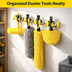 36 Foot High Ceiling Duster Kits with 7-30ft Heavy Duty Extension Pole, High Reach Duster for Cleaning,Microfiber Feather Duster,Cobweb Duster,Ceiling Fan Duster,Window Squeegee & Cleaner
