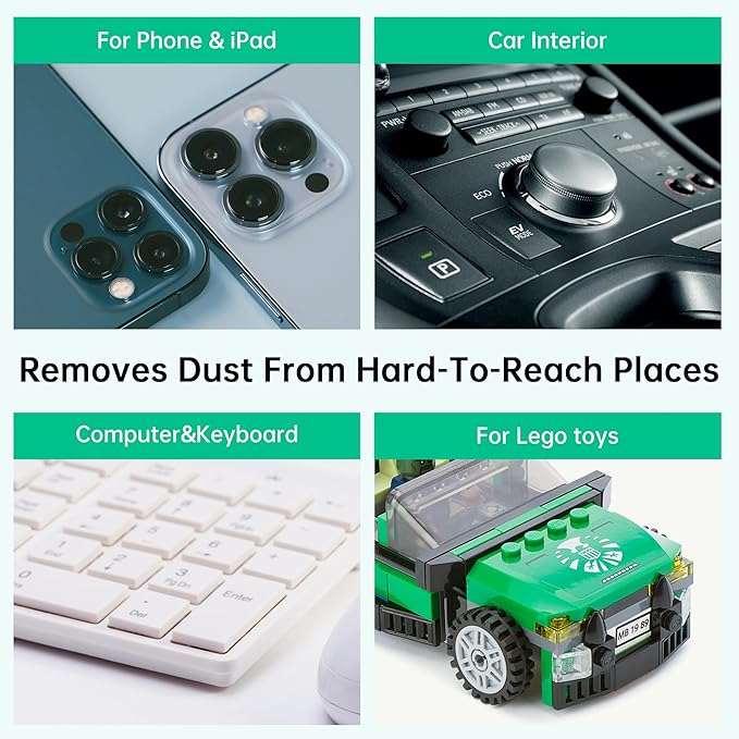 iDuster Disposable Compressed Air Duster, Computer Keyboard Cleaner,3 Packs