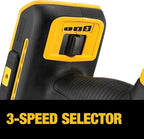 DEWALT 20V MAX XR Oscillating Multi-Tool Cordless, Variable Speed Brushless Motor Multitool with LED Light, Extended Runtime, Includes Two Wood Cutting Blades, Tool Only (DCS356B)