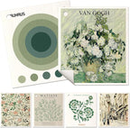 6 Pack Swedish Dishcloths for Kitchen - Reusable Dish Cloths for Washing Dishes Absorbent Cute Funny Kitchen Towels Cleaning Sponge, Green Artist