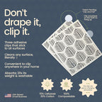 Harps&Seb Swedish Dishcloths for Kitchen Dishcloths - 6 Pack, Reusable Paper Towels with Clips, Super Absorbent Washable Non-Scratch Swedish Dish Towels, No Odor, Biodegradable