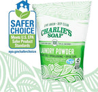 Charlie’s Soap Laundry Powder (100 Loads, 6 Pack) Hypoallergenic Deep Cleaning Washing Powder Detergent – Eco-Friendly, Safe, and Effective