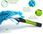EVERSPROUT Duster 3-Pack | Hand-Packaged Cobweb Duster, Microfiber Feather Duster, Flexible Ceiling Fan Duster | Twists onto Standard ACME Threaded Poles (Pole Sold Separately) (Medium-Stiff Bristles)