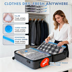 BoxLegend 20 Pack Travel Vacuum Storage Bags with Wireless USB Electric Pump (1200mAh) 4 Sizes for Luggage, Suitcase & Backpack Must-Have Travel Essentials Save 80% Space for Clothes & Packing