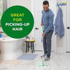Swiffer Sweep + Mop, Dry Pads Refill, Floor Cleaner for Dirt, Dust, Hair, Cleaning Cloths for Mopping Home, Bathroom, Kitchen, Dust Mop, Floor Duster, Unscented, 52ct