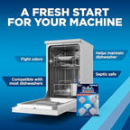 Finish Dishwasher Cleaner Tablets, Deep Cleans Hidden Grease & Grime, Fights Odors, No Extra Wash Cycle, Helps Maintain Dishwasher, 4 Month Supply, 4 Count