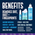 Ultra Clarity Powered by Nano Magic Eyeglass Lens Cleaning Spray 7oz Value Pack | 1oz Spray, 6oz Refill, Microfiber Cloth | For Glasses, Phone, Electronic Screens, Optic Surfaces, Coated Surfaces