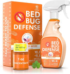 All Natural Bed Bug Spray -Non-Toxic Bed Bugs Killer - 2 Bottle Pack 16 oz + 1 oz Concentrate - Fast-Acting Beds Bug Killer | Kills Fleas and Mites