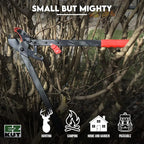 EZ Kut BranchCutter Anvil Loppers. Ratcheting Tree Cutter - Sub Compact Lightweight Packable Loppers best Tree Branch Cutter - Yard Tools Since 1988