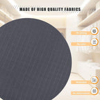Hanging Closet Organizer and Storage 3-Shelf, Easy Mount Foldable Hanging Closet Wardrobe Storage Shelves, Clothes Handbag Shoes Accessories Storage, Washable Oxford Cloth Fabric, Dark Gray