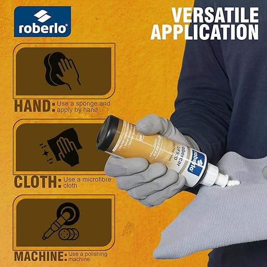 ROBERCAR UF920 Ultra Fine Polish - Premium Buffing, Cutting, & Polishing Compound for Automotive Paint Restoration, Polishing Kit - 250ML - High-Gloss Finish