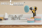 Drill Brush - Cleaning Supplies - Bathroom Accessories - Scrub Pads - Shower Cleaner - Bathtub - Bath Mat – Bathroom Sink - Scrubber - Hard Water Stain Remover - Glass Cleaner - Shower Door Cleaner