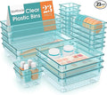 StorMiracle 23 PCS Drawer Organizer Set, 5 Varied Size Bathroom and kitchen Drawer cabinet organizer Trays, Clear Storage Bins for Makeup, Jewelry, Utensils and Gadgets