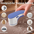 Fabric Shaver, Lint Remover for Clothes Rechargeable Clothes Shaver Pill Remover, Electric Sweater Defuzzer, Sweater Shavers to Remove Pilling, Couch, Fuzz, Furniture (2 Replaceable Blades)