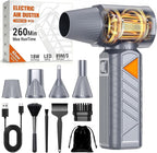 BOBYE Compressed Air Duster, 350W High-Powered Electric Air Duster with 180,000 RPM, Extended Runtime, 10000 mAh Battery, Mini Blower & Air Duster Rechargeable for Keyboard, PC, Car, Home, Outdoor