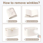 86L Large Baby Girls Laundry Basket for Nursery Storage,Cute Woven cotton Rope Baskets for Kids Toy，Gifts, Boho Square Wicker Blanket hamper for Living Room,Bedroom Dirty Clothes, White