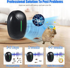 2025 Ultrasonic Pest Repeller Indoor Electronic Mouse Repellent Devices Rodent Repellent Ultrasonic Plug in Pest Control for Mice Roach Bug Mosquito Spider Ant Insect for Home Office,3 Mode Switching