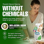 20% Vinegar Cleaning Spray Kit - All-Purpose 4L Vinegar Cleaner with Electric Sprayer for Home, Garden and Outdoor Surfaces - Organic, Pet-Safe Window & Glass Cleaning Solution