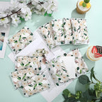 Geyee 50 Packs Facial Tissue Travel Packs Disposable Pocket Tissues for Wedding Guest Travel School Purse Home Supplies, 500 Sheets 3 Ply(Magnolia)