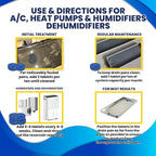 AC Drain Pan Tablets 35PK | Flow Treat Tablets Prevents Odors, Keeps HVAC Drain Pan Clean, Prevents Overflow | One Tablet Lasts up to 4 Weeks