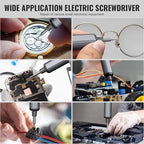 Mini Electric Screwdriver, 3.7V Precision Screwdriver Set Cordless Screwdriver Rechargeable 72 In 1 Magnetic Bit Repair Tech Tool Kit for Electronics Computer Phone Laptop Camera RC Car Watch Glasses