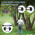 Pole Saws for Tree Trimming, 6.5FT Long Branch Cutter Handle Pruner, Heavy Duty Tree Trimmer Pole | Ergonomic Non-Slip Grip for Yard Garden and Patios High Branches Cutting