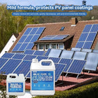 Solar Panel Cleaner Super Industrial Grade Concentrated Solar Panel Cleaning - Streak-Free & Fast Dry Remove Oils, Rust Stains, Dust, Droppings (3.8 KG)