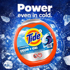 Tide Odor Defense + Oxi Laundry Detergent Pacs, Original Scent, 63 Count, Advanced Odor + Stain Fighter