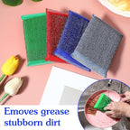 24 Pack Steel Scrub Sponges for Dishes Non Scratch Scouring Sponge Multi Use Metal Scrubber Heavy Duty Dish Wash Kitchen Sponge for Pot Dish Washing Hard Surface Cleaning Tools (Multicolored)