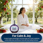 TSA Travel Fabric Refresher Spray - Plant Based Molecular Odor Eliminator for Clothes Car Couch - Quick Dry Apple Aromatherapy Linen Mist 1.35oz