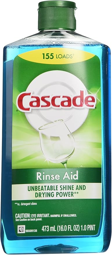 Cascade Rinse Aid, Dishwasher Rinse Agent, Original Scent, 16 Fl Oz