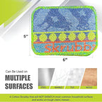 Wet-It Skrubba Non-Scratch Scouring Pad – European Scrubby Sponge for Kitchen Cleaning, Pots, Pans, Glass & Cookware – Durable Reusable Pad with Fun Chicken Design