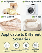 FURGONE by Seedshub Upgraded Pet Hair Dissolver Pro Washing Machine Cleaner Powder, Deep Cleaning Pet Bedding, 100g, 4 Sachets, Dog Cat Hair | Stain | Odor Remover for Laundry, No More Fur