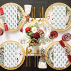 Horaldaily 50 Christmas Disposable Paper Decorative Guest Napkins, Christmas Tree Hand Towel for Party Lunch Dinner Kitchen Bathroom