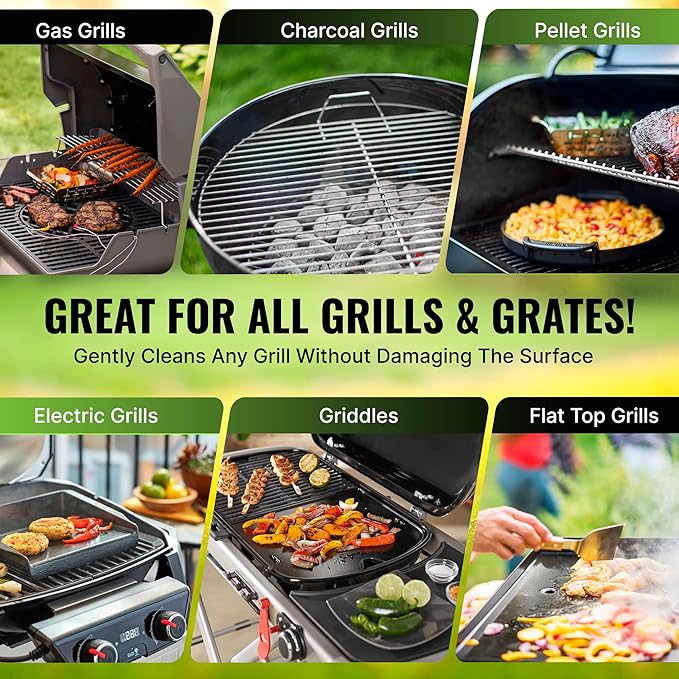 Citrusafe BBQ Grill Cleaner Spray for Outdoor Grill 16 OZ – Safe Heavy Duty Cleaner for Burnt Food & Grease – Degreases & Cleans Grates, Racks, Pellet, Ovens, Flat Top Grills, and Electric Smokers