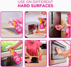 Stardrops The Pink Stuff Miracle Cleaning Bundle – Multi-Purpose Paste, Spray & Cream Cleaner (3-Pack) – Tough on Stains, Gentle on Surfaces