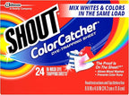 Shout Color Catcher Sheets for Laundry, Allow Mixed Washes, Prevent Color Runs and Maintain Original Clothing, 24 Count (Pack of 2)
