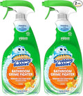 Scrubbing Bubbles Bathroom and Shower Cleaner Disinfectant Spray, Bathroom Grime Fighter, Citrus Scent, 32oz (Pack of 2)