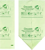 UNNI Compostable Trash Bags, 4 Gallon / 15 Liter, 200 Count, Extra Thick 0.75 mil Small Kitchen Food Scrap Bin Liners, BPI, CMA & OK compost HOME Certified (Meets ASTM D6400)