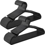 SONGMICS Clothes Hangers, Pack of 50, Plastic Hangers, with Wide Shoulder Notches, Space-Saving Coat Hangers, 16.4 Inches Wide, for Closet, Ink Black UCRP010B01