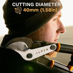 Alpen Weisshorn 280 Loppers, Cuts 1.58" Diameter - 32" Cam-Assisted Professional Garden Bypass Lopper and Tree Trimmer - Japanese High Carbon Steel Blades
