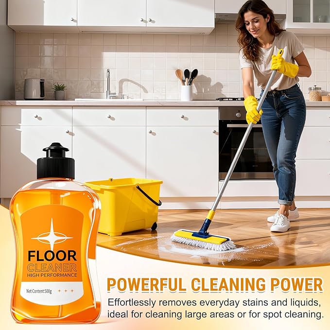 Household Hardwood Floor Cleaner, Acid Free Floor Solution for Mopping Wood Tile Laminate, Marble, Porcelain Shower Bathroom, Pet-friendly