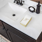 AMERICAN HOMESTEAD Disposable Hand Towels - Gold Foil Monogrammed Guest Napkins - Linen-Like Bathroom Paper Towels for Guests - Perfect Wedding and Party Napkins - 50 Count (Gold J)