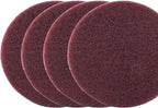 10 Pcs 400 Grits Power Scrubber Pad, Replacement Scouring Pads Abrasive Buffing Pads Drill Power Brush Polishing Pad(5 Inch, Red)