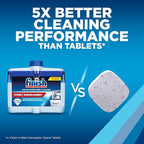 Finish Dishwasher Cleaner Liquid, Deep Cleans Hidden Grease & Limescale, Fights Odors & Maintains Performance, 3 Month Supply, 8.45oz, 1 Bottle