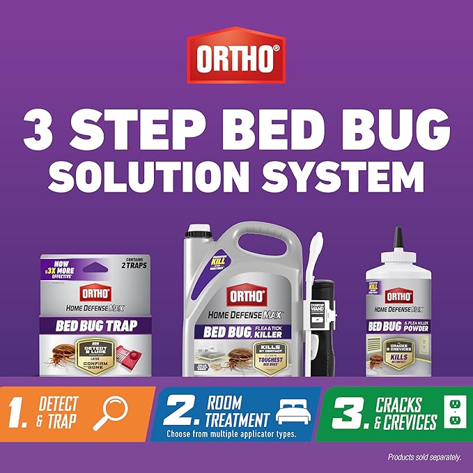 Ortho Home Defense Max Bed Bug Trap, Detect Bed Bugs in Homes and While Traveling, 2 Traps in Each Package (Pack of 10)