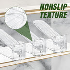 MOVDEET Shoe Slots Organizer,24 Pack Transparent Shoe Stacker Adjustable Shoe Slot Organizer Space Saver Shoe Rack Holder Shoes Storage Organizers for Closet,Transparent