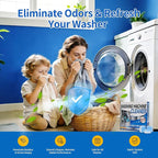 Washing Machine Cleaner Tablets - Deep Cleans & Descaler for Front Load and Top Load Washers, HE Compatible, 24 Pack